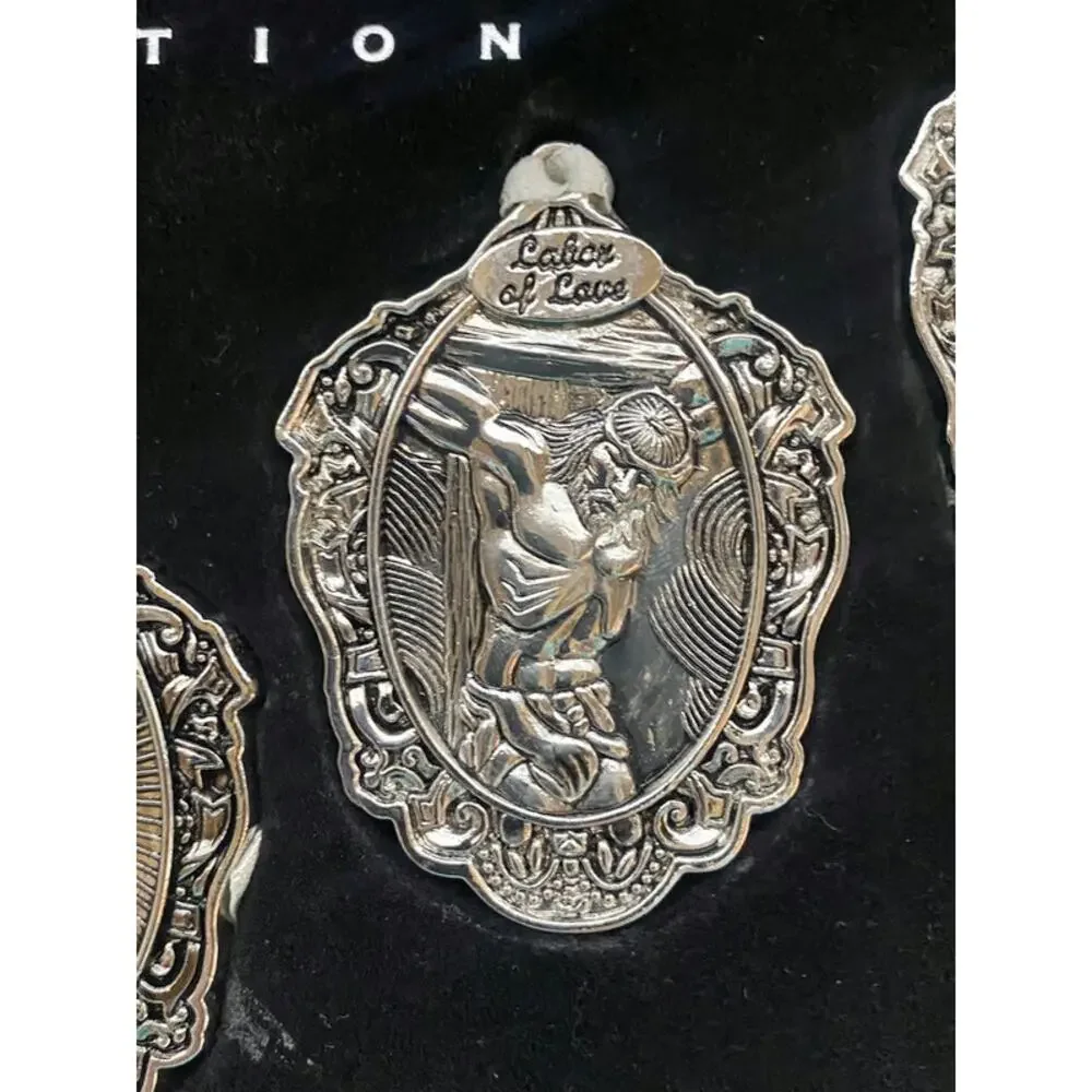 Messiah Collection Christmas Ornaments Silver Boxed Set of 5 by Son Corporation